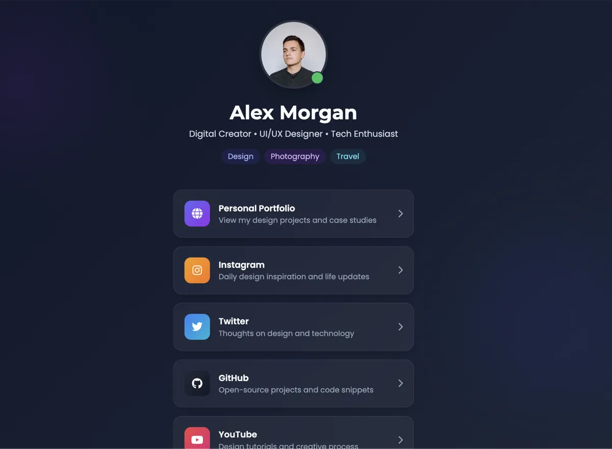 Personal Links Page
